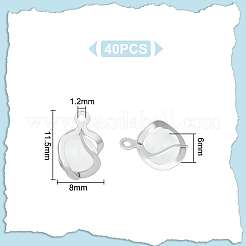 40Pcs White Cat Eye Charms&nbsp;STAS-UN0045-89