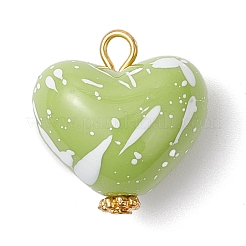 Opaque Spray Painted Acrylic Pendants&nbsp;PALLOY-JF04472