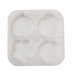 Camellia Rose Pendant Silicone Molds&nbsp;SIL-B074-03