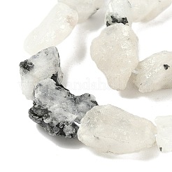 Raw Rough Natural Rainbow Moonstone Beads Strands&nbsp;G-M453-D03
