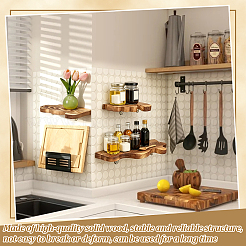 2 Bags Cloud Wood Wall Storage Rack&nbsp;DIY-WA0001-36