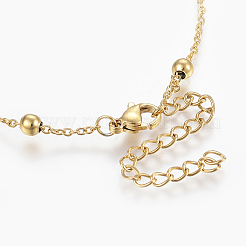 304 Stainless Steel Anklets&nbsp;LS-AJEW-H013-01G
