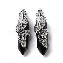Natural Obsidian Pendants&nbsp;G-E059-02AS-02
