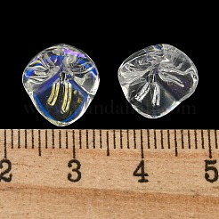 Electroplated Glass Beads&nbsp;GLAA-G119-01J