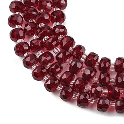 Transparent Glass Beads Strands&nbsp;X-GLAA-P076-01A-04