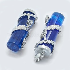 Blue Watermelon Stone Glass Pendants&nbsp;G-O163-E13