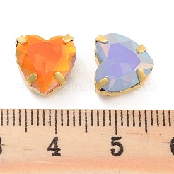 Heart Opal Sew On Rhinestones&nbsp;RGLA-G024-09A-G