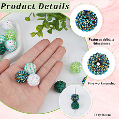 Resin Rhinestone Beads&nbsp;RESI-PA0001-44B