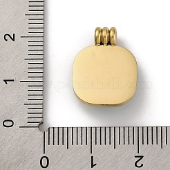 Real 14K Gold Plated 304 Stainless Steel Pendants&nbsp;STAS-R005-01G-01