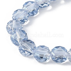 Electroplate Glass Beads Strands&nbsp;EGLA-L045-G-PL03