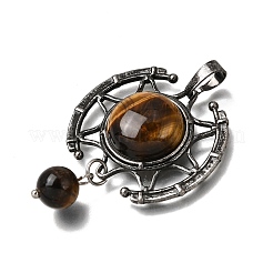 Natural Tiger Eye Pendants&nbsp;GG-CBA7610-03AS-08