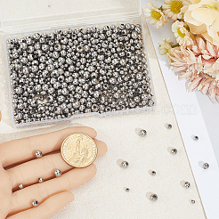 1500Pcs 5 Styles 304 Stainless Steel Round Seamed Beads&nbsp;STAS-BBC0008-96