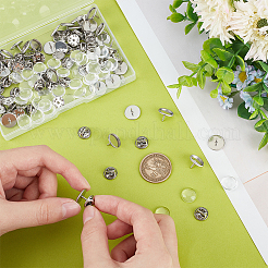 DIY Blank Dome Brooch Making Kit&nbsp;STAS-UN0052-95B