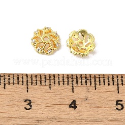 Rack Plating Brass Beads Caps&nbsp;KK-B088-02A-G