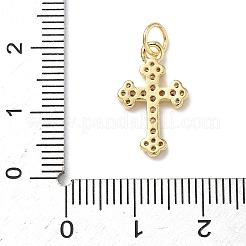 Brass Micro Pave Cubic Zirconia Pendants&nbsp;KK-I379-13G-02