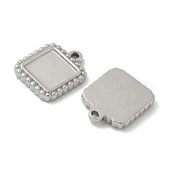 304 Stainless Steel Pendant Cabochon Settings&nbsp;STAS-D127-01P