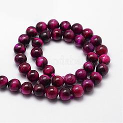 Natural Tiger Eye Bead Strands&nbsp;G-D840-54-8mm-04