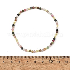 3MM Natural & Synthetic Mixed Gemstone Faceted Round Beaded Stretch Braclets for Women&nbsp;BJEW-JB14364