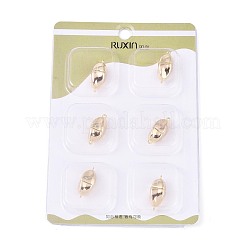 6Pcs Iron Screw Clasps&nbsp;IFIN-T021-02G