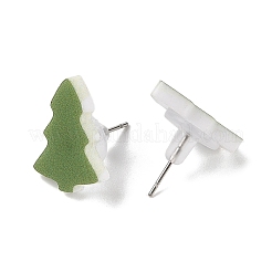 Christmas Theme Acrylic Stud Earrings for Women&nbsp;EJEW-U016-07P
