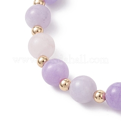 Natural Aquamarine & Rose Quartz & Amethyst Beaded Stretch Bracelets for Women&nbsp;BJEW-JB12945