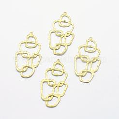 Brass Pendants&nbsp;KK-E716-012C-RS
