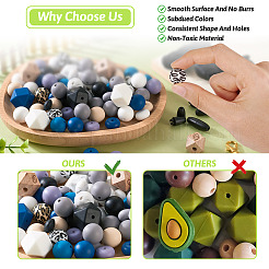 DIY Beaded Keychain Bracelet Making Kit&nbsp;DIY-TA0004-23