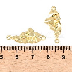 Brass Textured Cloud Connector Charms&nbsp;KK-F931-18G