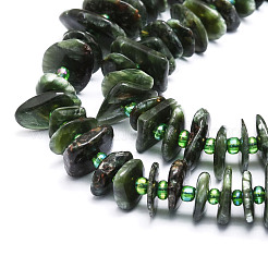 Natural Seraphinite Beads Strands&nbsp;G-E569-K02