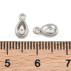 304 Stainless Steel Charm Rhinestone Settings&nbsp;SA-CBAC865-08F-P