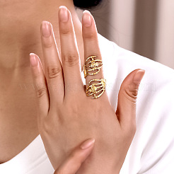 Iron Skull Cuff Open Rings for Women&nbsp;WGFA664-01