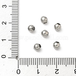 Tarnish Resistant Round 316 Surgical Stainless Steel Spacer Beads&nbsp;X-STAS-N032-02-4mm