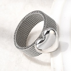 304 Stainless Steel Finger Rings for Women&nbsp;RJEW-K258-11P