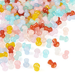 180Pcs 9 Colors Baking Paint Glass Beads&nbsp;DGLA-TA0001-37