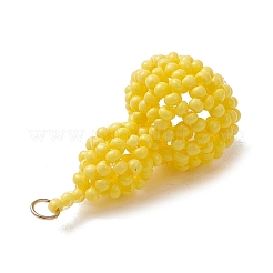 Glass Seed Beaded Pendants&nbsp;PALLOY-MZ01355