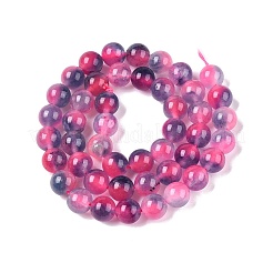 Dyed Natural White Jade Beads Strands&nbsp;G-T138-8mm-210-17