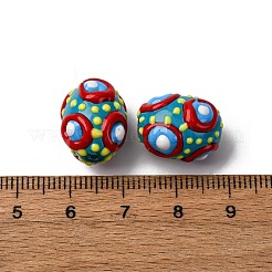 Glass Enamel Beads&nbsp;GLAA-C038-01B