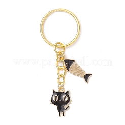 2Pcs Alloy Enamel Pendant Keychains&nbsp;KEYC-JKC01282