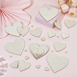 200Pcs 6 Styles Unfinished Wood Cutouts&nbsp;DIY-GO0003-36