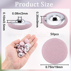50Pcs 1-Hole Cloth Buttons&nbsp;DIY-GF0008-50B
