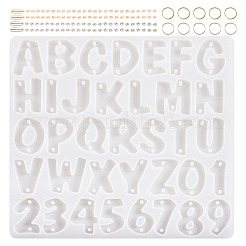 1Pc Letter & Number Connector Charm Silicone Molds&nbsp;DIY-TA0005-09