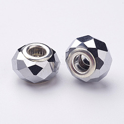 Electroplate Glass European Beads&nbsp;GDA002-33