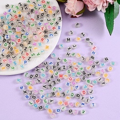 200g 2 Colors Luminous Acrylic Beads&nbsp;MACR-SZ0001-60
