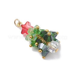 Brass Glass Pendants&nbsp;PALLOY-JF04563-02