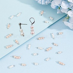 4 Sets 2 Colors  Natural Cultured Freshwater Pearl Pendants&nbsp;FIND-AR0004-60