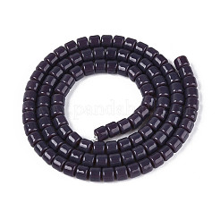 Opaque Solid Color Glass Beads Strands&nbsp;LS-GLAA-N065-4x4mm-C07