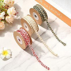 3 Rolls 3 Colors Braided Jute Twine&nbsp;OCOR-CJ0004-13