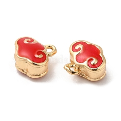 Brass Enamel Charms&nbsp;KK-B074-31G