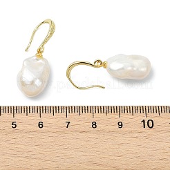 Natural Baroque Pearl Keshi Pearl Dangle Earrings for Women&nbsp;EJEW-JE07015