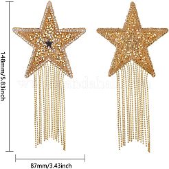 Sparkling Rhinestone Hotfix Rhinestone Iron on Patches&nbsp;DIY-FG0001-39
